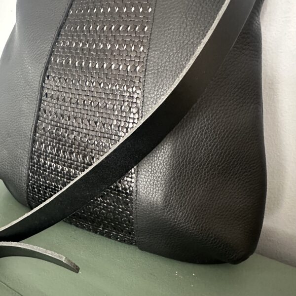 Nancy Bag - Black Woven - Image 2