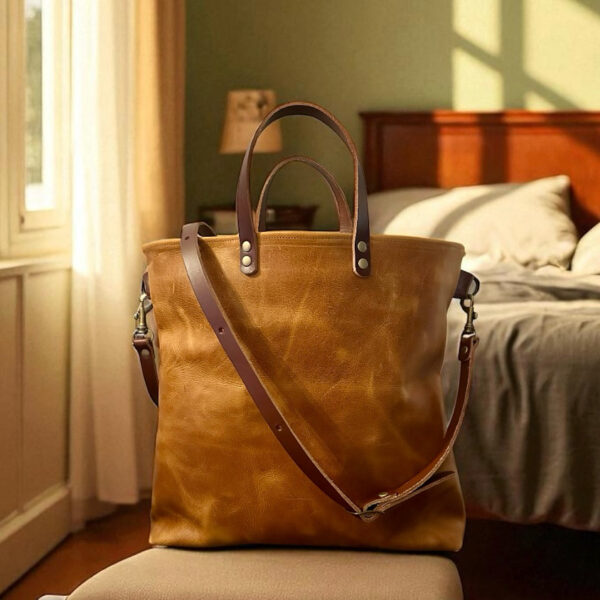 Artisan Tote - Waxy Tan with Premium Lining - Image 3