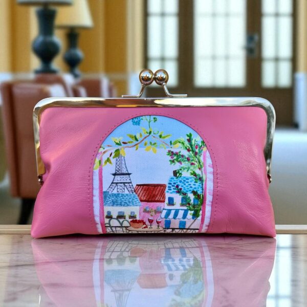 Parisian Clutch - Peony Pink