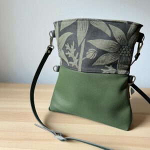 Flannel Foldover Bag - Moss
