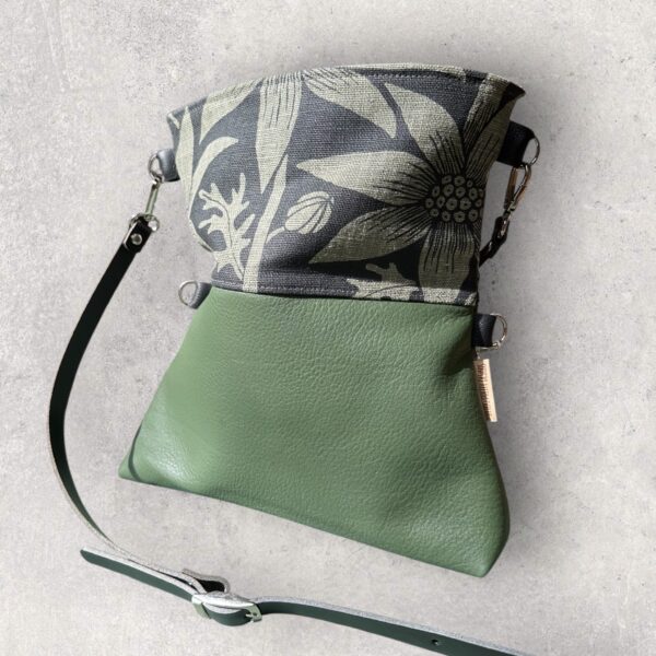 Flannel Foldover Bag - Moss - Image 4