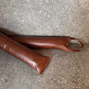 Distressed Chocolate Leather Door Snake