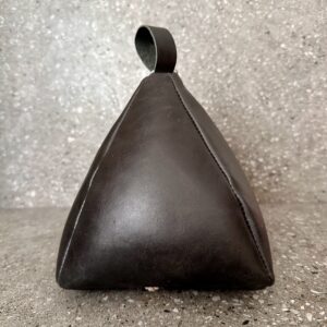 Leather Door Stop - Black