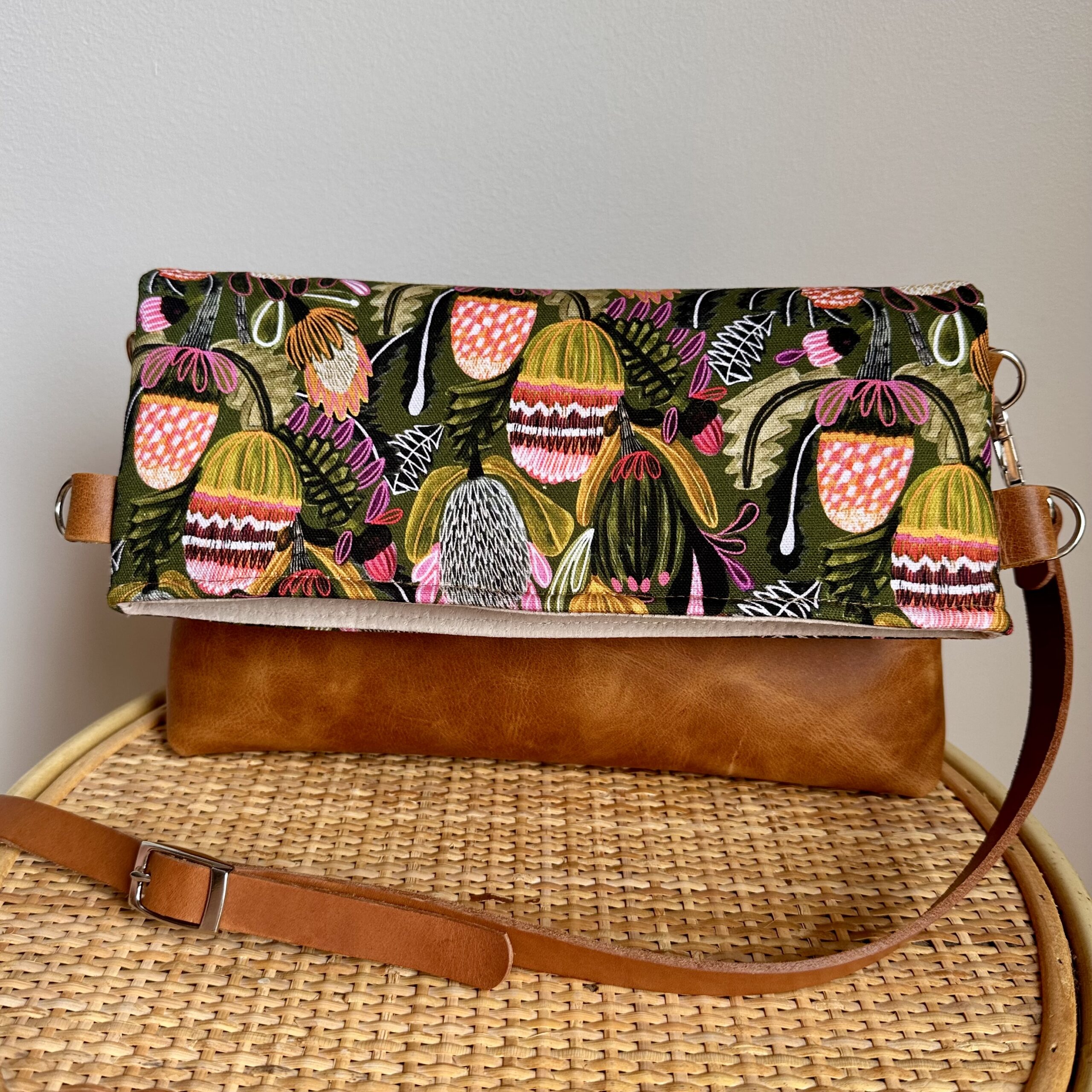 Kirsten Fold Over Bag - Waxy Tan - Image 3