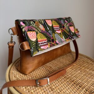 Kirsten Fold Over Bag - Waxy Tan